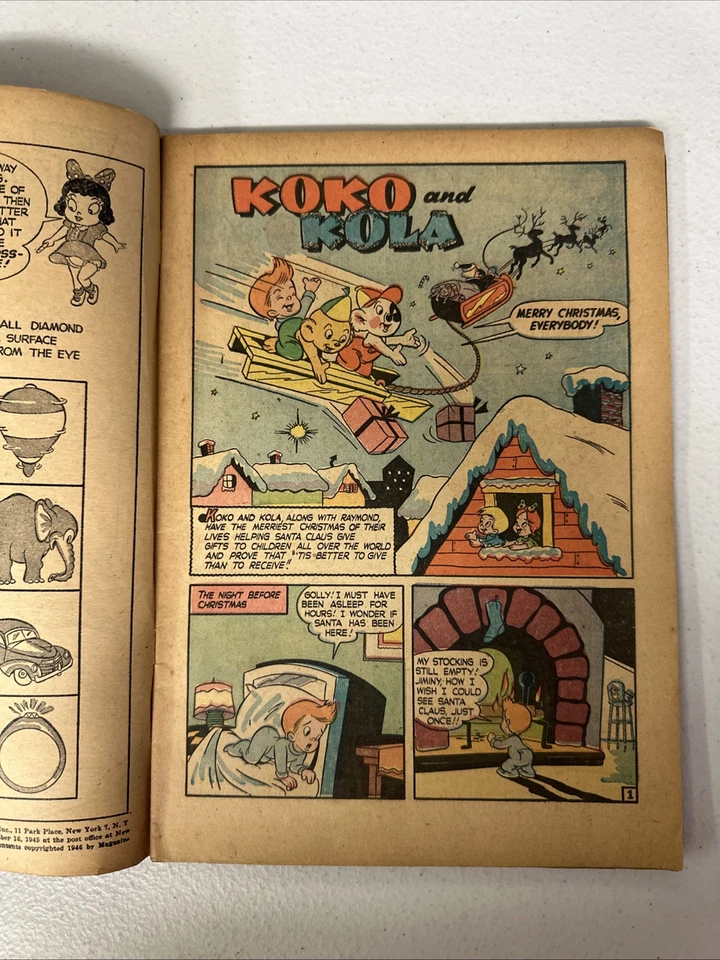 Tick Tock Tales #12 1946 Magazine Enterprises Golden Age Funny Animal VG - Image 2 of 3