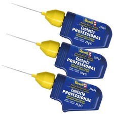 REVELL Contacta Professional 3x Liquid Glue for Plastic Model Kits - 25g 39604