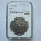 1881-O Morgan Silver Dollar $1 PCGS AU55 – New Orleans Mint