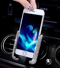 Best Bling Rhinestone Crystal Convenient Mini Car Dash Air Vent Automatic ADJUST