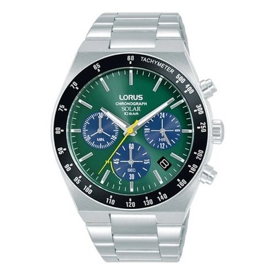 Lorus Herrenuhr grünes Zifferblatt Solar Chronograph RZ523AX9 - UVP 144,99£