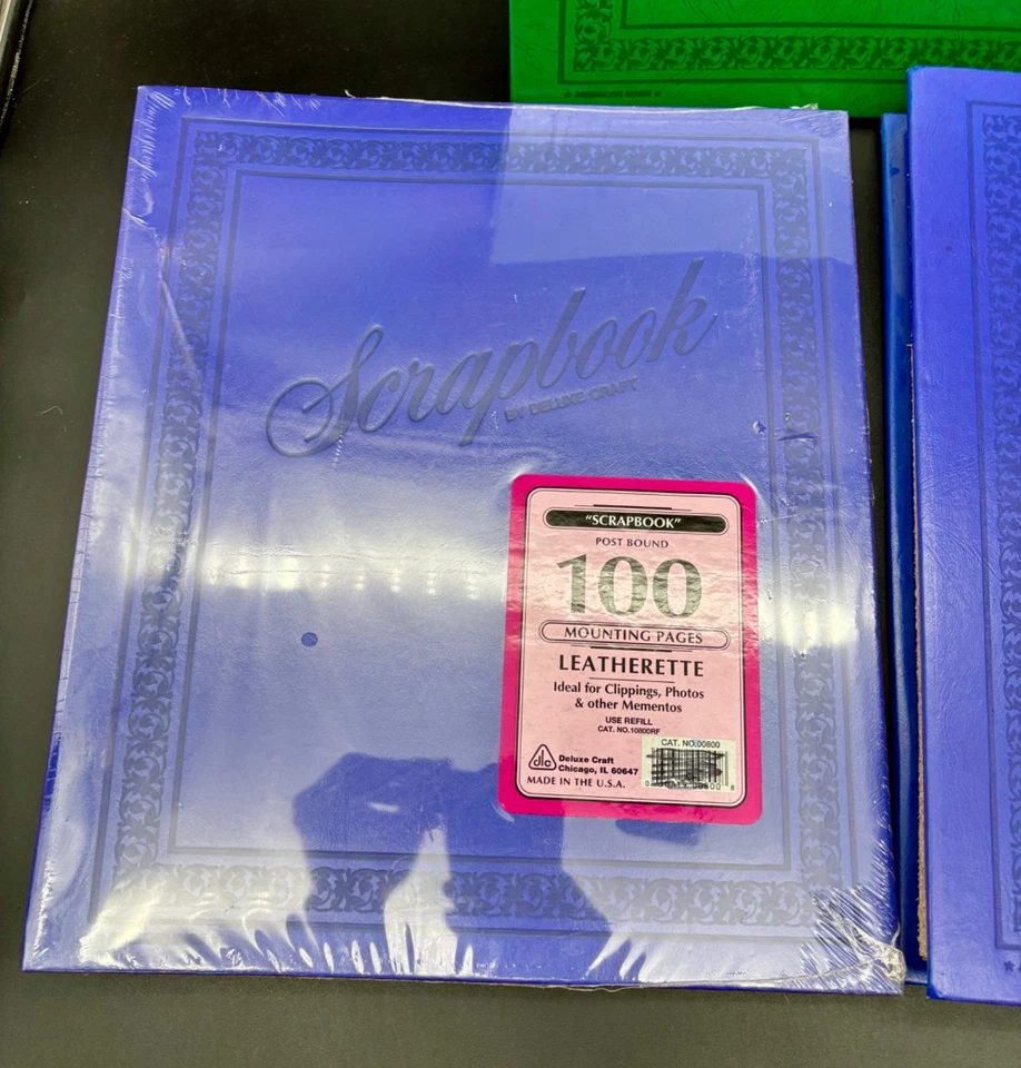 Deluxe Craft No. 800 12x14” Scrapbook 100Pg Album USA Set of 3 - Image 3 of 4