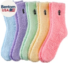Womens Super Soft Fuzzy Cozy Home Sleeping Socks Microfiber Winter Warm Slipper