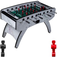 Calcio Biliardino Premium Bianco Verde Campo Giuoco Giocatori Nero Rosso 80kg