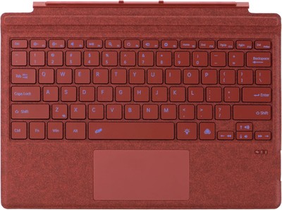 Type Cover for Microsoft Surface Pro 7+, 7, 6, 5, 4, 3 BACKLIT POPPY RED