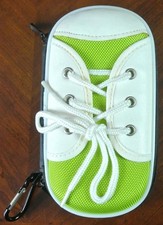 Sony PSP CASE 1000 2000 3000 GREEN / YELLOW SHOE New Zipper Hard Shell