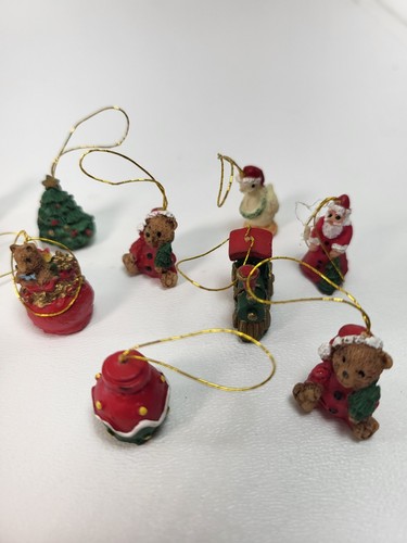 Vtg Lot 19 Tiny Miniature Christmas Ornaments - Picture 2 of 8