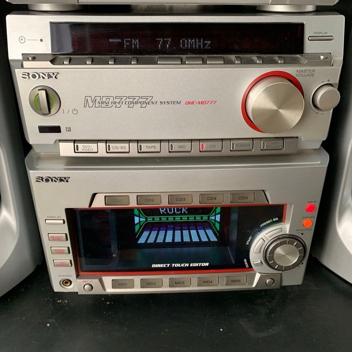 SONY DHC-MD777 Mini Hi-Fi Component Stereo System Serviced Tested