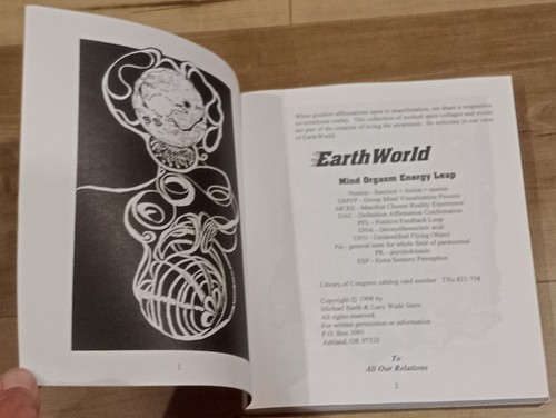 π Earth World by Michael Barth & Lucy Wade Stern RARE PB Book Mind Energy Leap - Foto 12 di 15