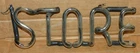 Vintage Store 11" Neon Sign Glass Tube Tubing Replacement Section Parts AS IS
