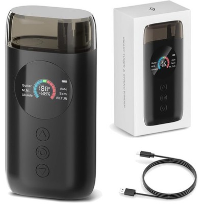 Guitar Tuner, Auto & Semi-Auto, Color LCD, Metronom, Compatible with Acoustic...