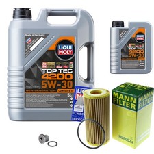 MANN Inspektionspaket 6L Liqui Moly 5W-30 für Cupra Ateca 2.0 TSI 4Drive Audi MANN Inspektionspaket 6L Liqui Moly 5W-30 für Cupra Ateca 2.0 TSI 4Drive Audi