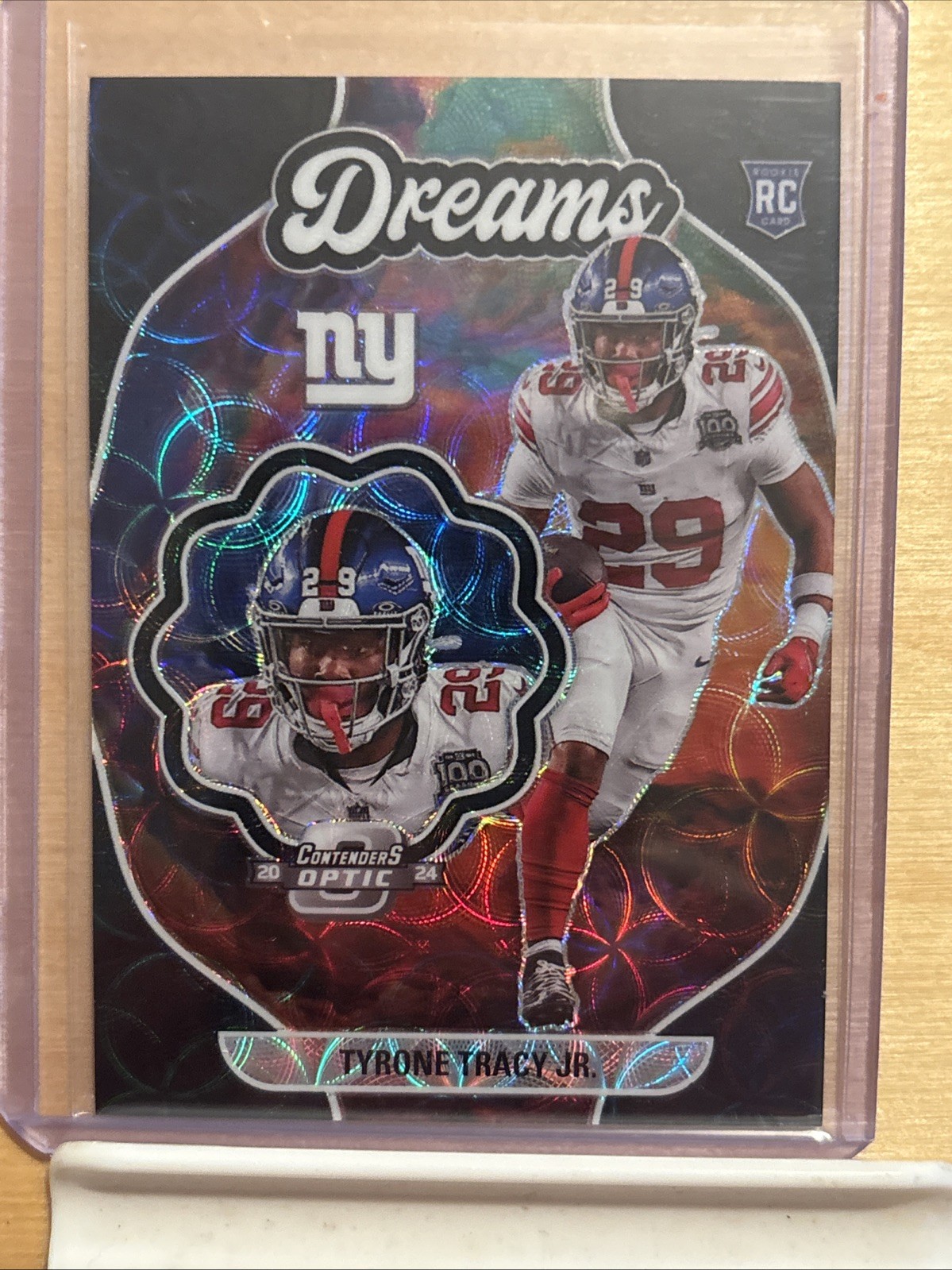 2024 Tyrone Tracy Jr.  Contenders Optic Dreams Black Scope  D-TTJ 02/25 Giants