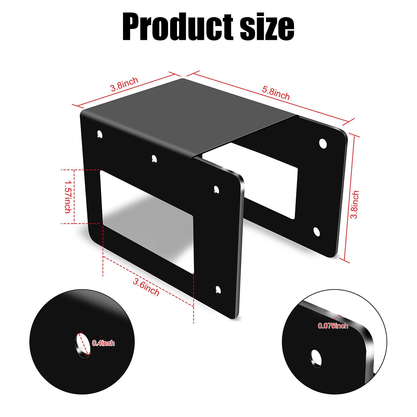 4 Pack Firewood Log Storage Rack Bracket,Indoor Outdoor Adjustable Heavy Duty