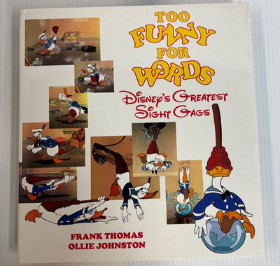 Too Funny for Words Disney Sight Gags Thomas Johnston 1987 Hardcover DJ