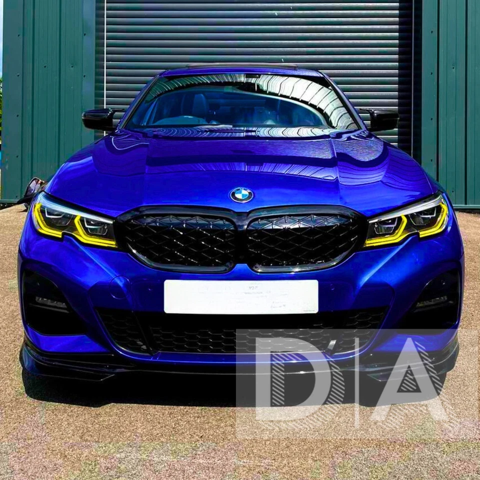 For BMW 3 Series G20 G21 Gloss Black Performance Front Kidney Grilles Grills UK - Image 4 of 4