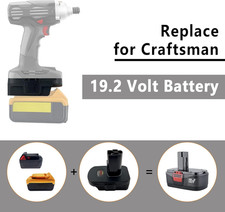 Adapter for Dewalt 20V for Milwaukee 18V Li-ion Battery to for Craftsman 19.2V