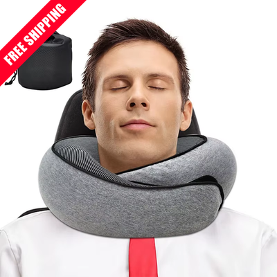 #ad Neck Travel Pillow Memory Foam Neck Pillow Comfort Compact Ergonomic for Travel $14.47
