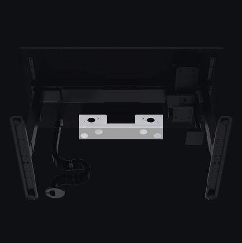 SAPIEN Cable Management Tray Organiser Holder Under-Desk Tidy - 第 9/11 張圖片