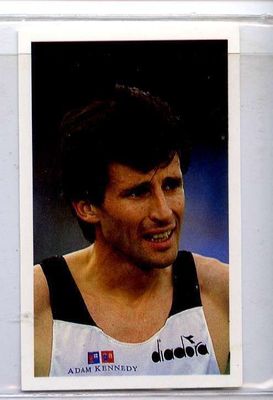 (Jj315-100) RARE Junior Trade Card of #161 Sebastian Coe, Athlete 1986 MINT
