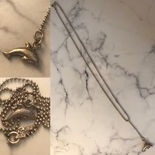 HALY STERLING SILVER DOLPHIN NECKLACE