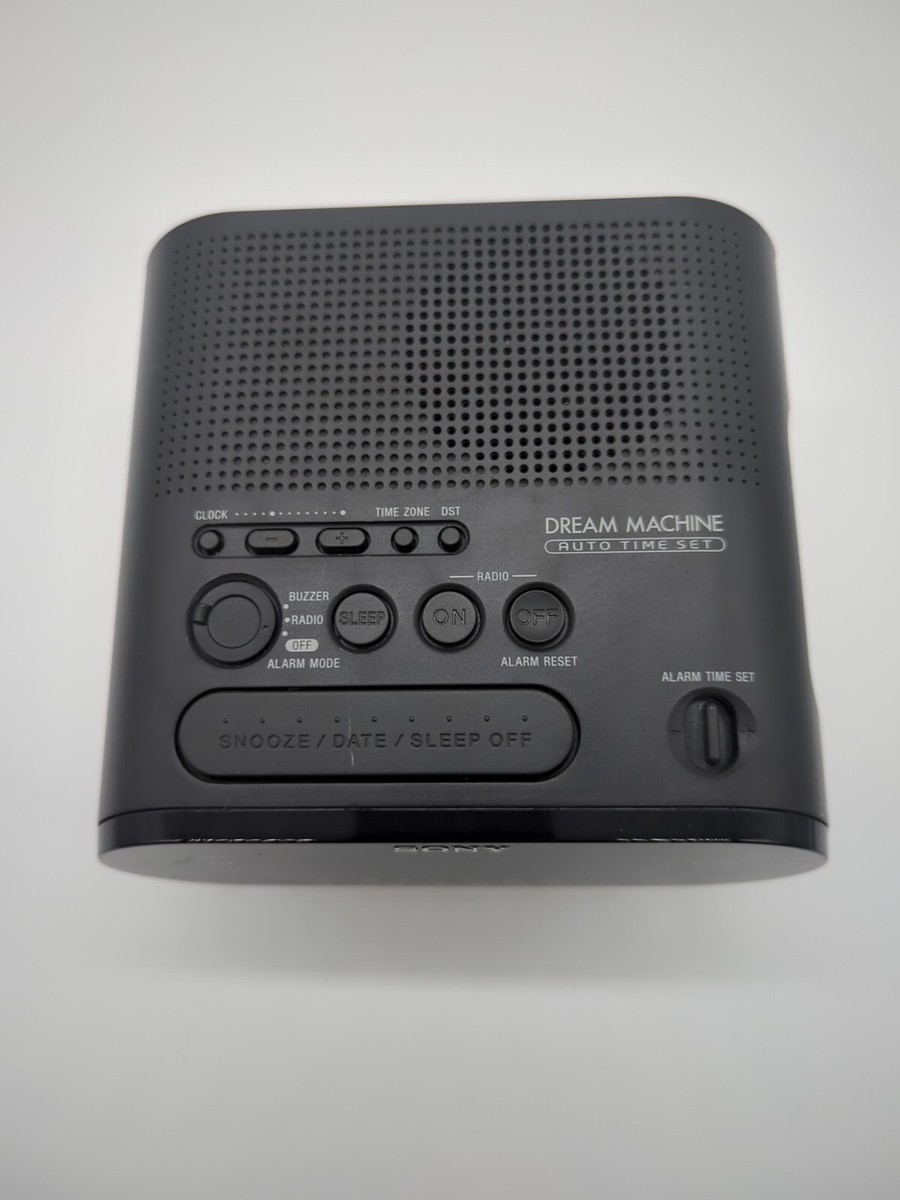 Sony Dream Machine ICF-C218 Black Dual Alarm Clock Radio AM FM LED