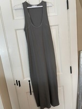 ZARA WOMENS TANK KNIT STRETCH SLEEVELESS COTTON BLEND DRESS - SIZE MED 359