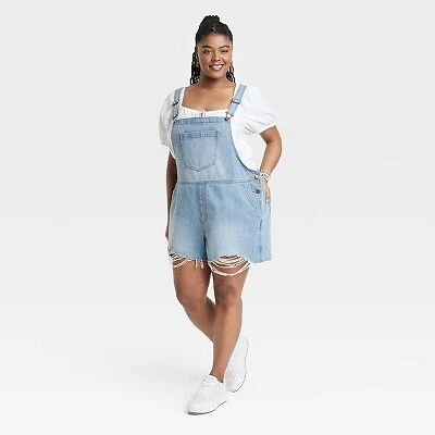 Womens sales shortalls denim