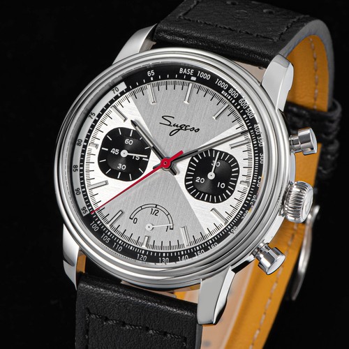 Sugess S438.04.K ST1906 Sapphire Chrono Mechanical Aviator Watch SEAGULL 1963 - Picture 5 of 11