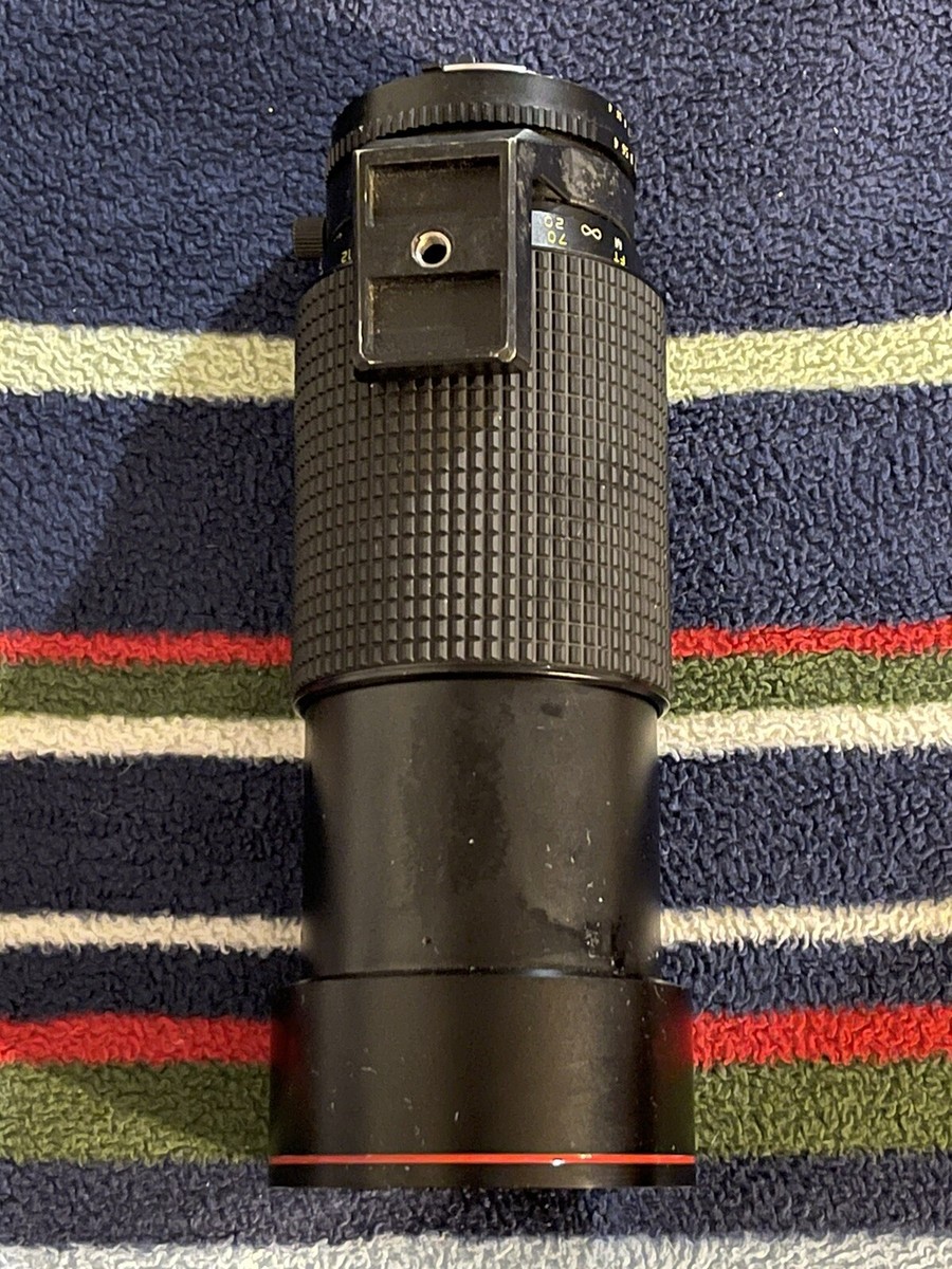 Tokina AT X SD 100 300mm F4 Canon FD Mount w Tripod Seat Lens
