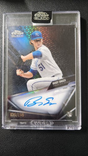 2021 TOPPS CHROME BLACK BRADY SINGER RC AUTO /150 #CBA-BSI