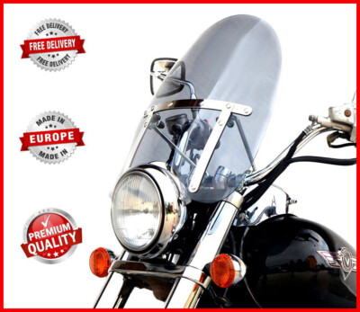 UNIVERSAL WINDSCHILD TOURING WINDSCHUTZSCHEIBE CHOPPER SCHEIBE HOCH 3 FARBE