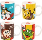 Set of 4 Kellogg's Coffee Mugs FROSTIES SMACKS COCO POPS Vintage Mug Cup Cup