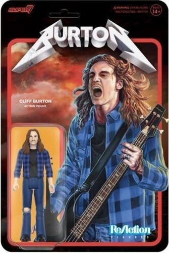 Merchandising Cliff Burton: Super7 - Reaction Figures - Cliff Burton (Flannel Sh