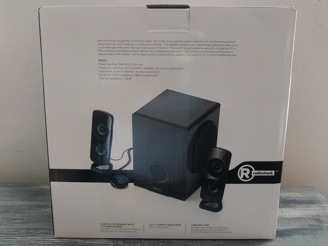 radioshack 2.1 multimedia speakers
