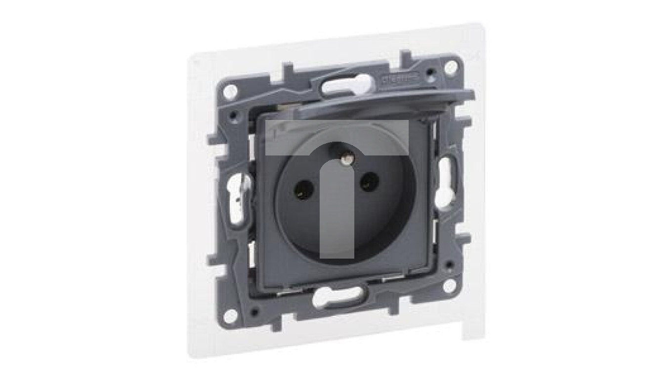 Niloe Selection Socket 2p+ with IP44 16A 250V without shutter, screw term /T2UK