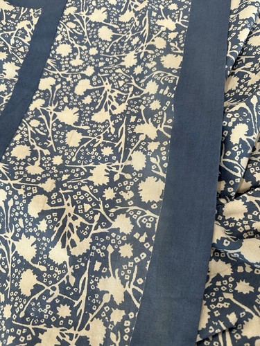 Couleur Nature Tablecloth Blue Floral 72x142" imperfect - Picture 3 of 4