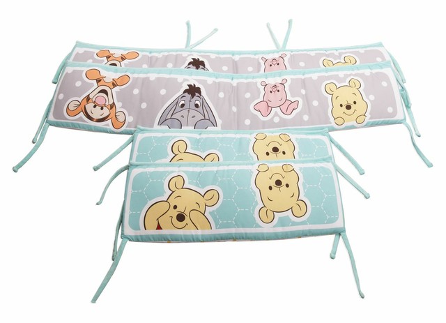 Disney Winnie The Pooh Tidy Time 4pc Crib Bumper Bumpers For Sale