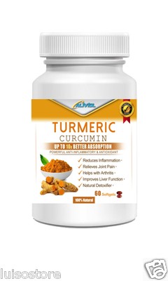 Aliviol Turmeric Curcumin 60 Softgels - Curcuma Organic