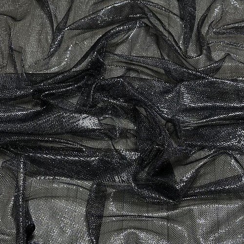 SILVER/BLACK/GOLD Metallic Glitter Mesh Fishing Net Fabric Stage Costume DIY 60" - Picture 33 of 49
