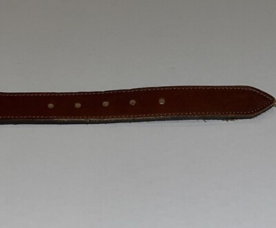 VTG Honest 60407 Wild Animal Leather Belt Rhino Turtle Zebra  display picture 3