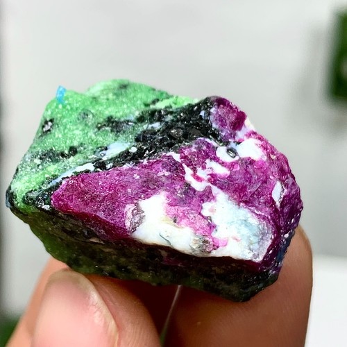 21G Natural green Ruby zoisite (anylite) crystal sample Healing - Picture 17 of 22