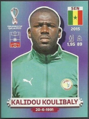 PANINI FIFA WORLD CUP QATAR - 2022 - #SEN-08 - SENEGAL - KALIDOU KOULIBALY