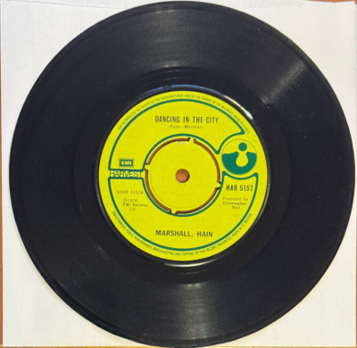 Marshall, Hain   Dancing In The City - 7'' RECORD - UK PRESSING