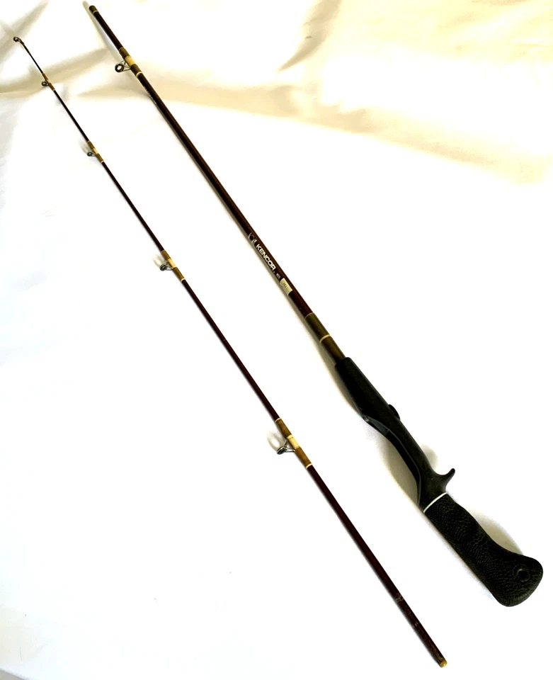 Kencor 261 Tenlew Magnaglas 5’11” Two Sections 6-20Lb Casting Fishing Rod USA - Изображение 2 из 4