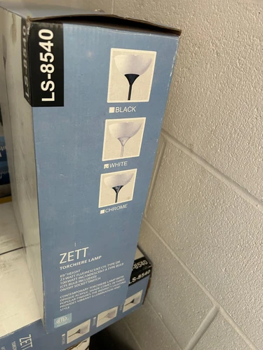 New OLD STOCK Lite Source Zett LS-8540 Torchiere Floor Lamp Light White 69" Tall - Picture 2 of 4
