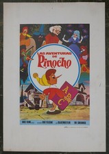 Priklyucheniya Buratino Pinocchio orig press sheet Spanish 1972 EVGENIY VESNIK
