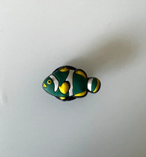 Original Jibbitz Croc/Shoe Charm: Green Stripped Fish, new unused