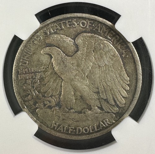 1929-D Walking Liberty mezzo dollaro NGC AU55 tiratura inferiore data migliore originale - Foto 4 di 4