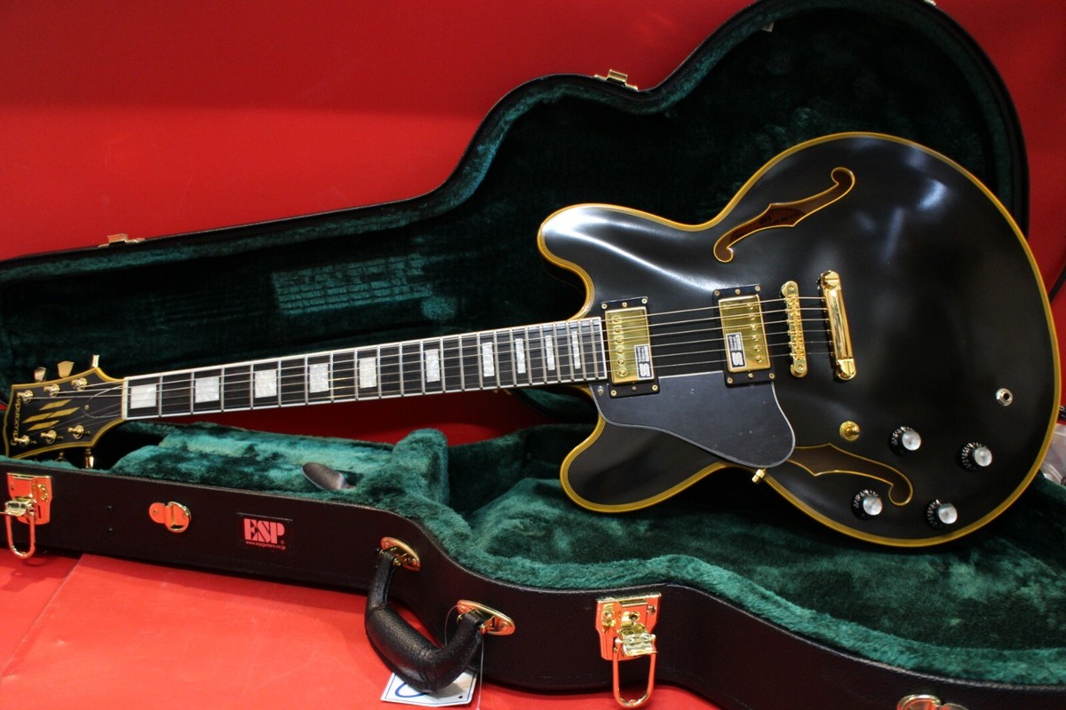 Open Box Edwards E-SA-180LTC L/H Left Handed Black Electric Guitar